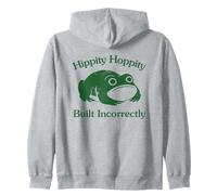 Hippity Hoppity Built Incorrectly Funny Frog Silly Graphic Sweat à Capuche