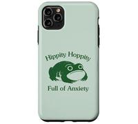 Hippity Hoppity Full of Anxiety Funny Frog Unhinged Graphic Coque pour iPhone 11 Pro Max