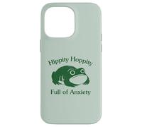 Hippity Hoppity Full of Anxiety Funny Frog Unhinged Graphic Coque pour iPhone 14 Pro Max