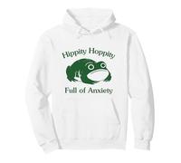 Hippity Hoppity Full of Anxiety Funny Frog Unhinged Graphic Sweat à Capuche