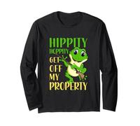 Hippity Hoppity Sortez de ma propriété Funny Frog Manche Longue