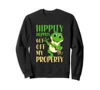Hippity Hoppity Sortez de ma propriété Funny Frog Sweatshirt
