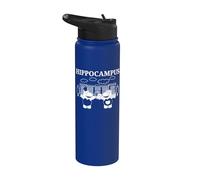 Hippo Campus Merch - Meilleur design mignon pour les amoureux des hippopotames Stainless Steel Insulated Water Bottle