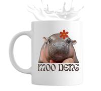 Hippo Coffee Mug - Custom Personalized Ceramic Coffee Mug, Microwave Safe Drink Mug | Artistic Glazed Ceramic Coffee Mug, Comfortable Handle Coffee Mug For Women, Men, Tea, Hot Chocolate