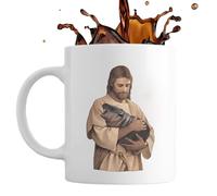 Hippo Coffee Mug - Custom Personalized Ceramic Coffee Mug, Microwave Safe Drink Mug | Artistic Glazed Ceramic Coffee Mug, Comfortable Handle Coffee Mug For Women, Men, Tea, Hot Chocolate