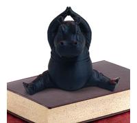 Hippo Decor | Figurines d'animaux hippopotame de yoga - Décoration de table - Sculpture d'art - Accessoires de bureau pour dortoir, voiture, cheminée, salon, boutique, fête d'anniversaire, pendaison