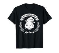 Hippo est Mon Animal Spirituel de Noël T-Shirt
