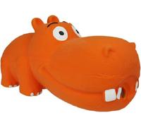 Hippo Latex Hippo Growling 8"" Dog Toy This product comes in one of three assorted colours.