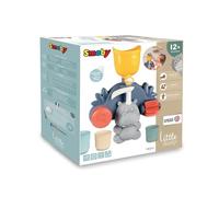 Smoby Jouet de bain Little Hippo - Ventouses, gobelets inclus - Dès 12 mois - Fabrication française