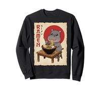 Hippo Nouilles Ramen Japonaises Cute Japan Foodie Sweatshirt