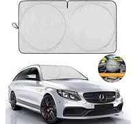 Hippo Pare-soleil d'été pour voiture Pare-soleil pour pare-brise de voiture Pare-soleil pour pare-brise pliable Protection UV universelle pour voiture, SUV (S)