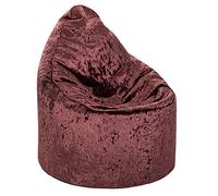 Hippo Pouf Chaise Longue Gaming 'Bijou' en Velours Concassé | Chaise De Jeu pour Salle De Séjour Intérieure | Conception Ergonomique pour des Heures De Détente (Mulberry)