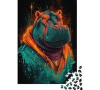Hippo Puzzle 1000 Pièces Adultes Animaux Puzzles 1000 Pièces Défi Jouet Cadeau 1000pcs (75x50cm)
