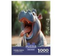 Hippo Puzzles 1000 Pièces Cadeau Unique Jeu Éduchatif Défi Jouet À De Qualité Supérieure Peinture Art pour Adultes Et Enfants À Partir De 14 Ans 70x50cm/1000pcs