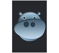 Hippo: Quaderno A Righe, Taccuino, Diario, Todo, Quaderno, Libro Di Storie (15. 24 X 22. 86 Cm; Circa A5) Con 120 Pagine. Regalo Per Tutti Gli Amanti Degli Animali, Appassionati Di Ippopotamo, Ippopot
