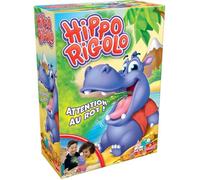 Hippo Rigolo - Jeux de Société Enfants - A Partir de 4 Ans - Jeu Rigolo - Devine les Aliments que Tu Vas Piocher ou Nourris l'Hippo - Attention au Rot - 2 à 4 Joueurs