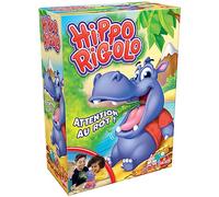 Hippo Rigolo - Jeux de Société Enfants - A Partir de 4 Ans - Jeu Rigolo - Devine les Aliments que Tu Vas Piocher ou Nourris l'Hippo - Attention au Rot - 2 à 4 Joueurs