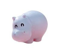 Hippo Statue, Small Desktop Sculpture, Tiny Figurine, Resin Animal Ornament, Charming Home Decor Accent, Mini Car Dashboard Decoration, Collectible Resin Figurine, for Office Living Room