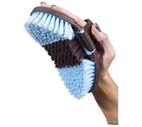 Hippo-Tonic Brosse Souple en Nylon avec poignée Souple, Mixte, 700550, Gris/Noir, 19 x 9.5 cm
