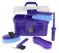 Coffret de pansage HIPPOTONIC violet L 28,5x P 21x H 20cm