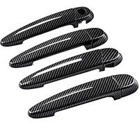 hippoca Garniture de Poignée de Porte pour BMW X3 F25 2011 2012 2013 2014 2015 2016 2017, Poignée de Porte Extérieure Couvercle Autocollants Accessoires de Style