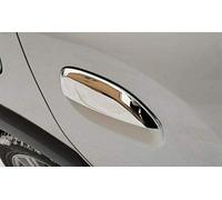 hippoca Garniture de Poignée de Porte pour Duster Dacia Duster 2018 2019 2020, Poignée de Porte Extérieure Couvercle Autocollants Accessoires de Style en ABS Argenté Chromé Bouton