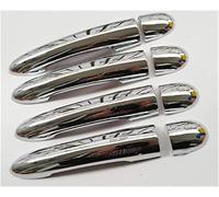 hippoca Garniture de Poignée de Porte pour Renault Clio 3 III MK3 2005-2013, Poignée de Porte Extérieure Couvercle Autocollants Accessoires de Style