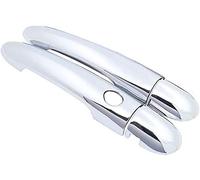 hippoca Garniture de Poignée de Porte pour Renault Megane II MK2 2 2002 2003 2004 2005 2006 2007 2008 2009, Poignée de Porte Extérieure Couvercle Autocollants Accessoires de Style