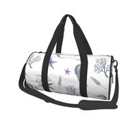 Hippocampe Corail Étoile De Mer Mer Été, Sac de Voyage de Grande capacité, Sac à Main Rond, Sac de Voyage de Sport, fourre-Tout, Sac de Fitness