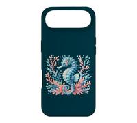 Hippocampe entouré de Corail Coque pour iPhone Air