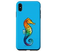 Hippocampe Minimaliste : Art de l'océan avec Un bel Hippocampe Coque pour iPhone XS Max