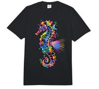 Hippocampe Pop Art Coloré Aquariste Océan Doux Comfort Colors Adult Heavyweight T-Shirt