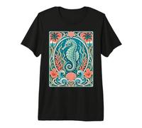 Hippocampe Tropical Scuba Diver Deco T-Shirt Haut de Gamme