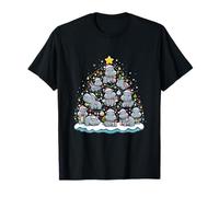 Hippopotame Arbre de Noël Amusant Bébé Pygmée Hippopotame Décor T-Shirt