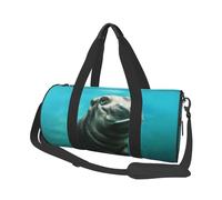 Hippopotame drôle, Sac de Voyage de Grande capacité, Sac à Main Rond, Sac de Voyage de Sport, fourre-Tout, Sac de Fitness