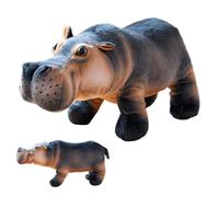 Hippopotame en Peluche, Animal en Peluche Hippopotame, Jouet Animal en Peluche Doux À Collectionner, Animal en Peluche Hippopotame Pygmée, Jouets en Peluche Hippopotame Doux, s Modèles De Jouets
