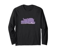 Hippopotame endormi Manche Longue