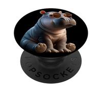 Hippopotame Hippo Hippopotamus Doux Hippopotames PopSockets PopGrip Adhésif