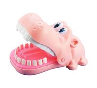 Hippopotame qui mord le doigt : jouet très amusant, animal de compagnie de jeu interactif, divertissement de jouets pour | Jouet hippopotame amusant pour s'amuser en famille. Réagir avec