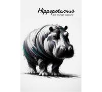 Hippopotamus Art Meets Nature: Perfect for personal use, or for your whole office. Manage your thoughts and lift your mood by using this wonderful notebook. Get yours today!
