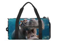 Hippopotamus Sac de sport sous-marin léger pour homme et femme, blanc, taille unique, blanc, Taille unique