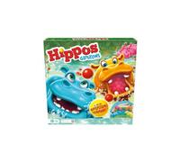 Hippos Gloutons 2 a 4 joueurs - Nouvelle version Rangement facile - Jeu societe Enfant Rigolo - Set Plateau Hippopotame et Carte