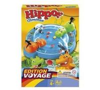 Hippos gloutons voyage 2 joueurs - edition francaise - jeu rigolo de rapidite - enfant 4 ans - set jeu societe junior et carte animaux