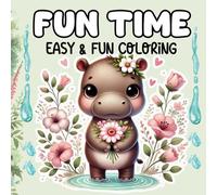 Hippo's Solitude: A Tranquil Coloring Journey | Easy and Fun Activity: Explore 42 Unique Scenes of Nature and Serenity | Perfect for All Ages