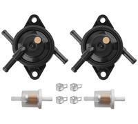 Hippotech 49040-0770 Pompe à carburant pour moteurs Kawasaki FR541V FR600V FR651V FR691V FR730V Pompe à carburant Pompe à essence pour Kawasaki 49040-7008 avec pinces de filtre à carburant Lot de 2