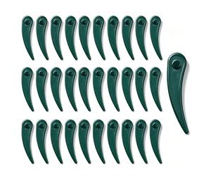 Hippotech 50 lames en plastique pour Bosch Art 26-18LI | Lames de rechange pour débroussailleuse Bosch Art 26-18LI F016800372