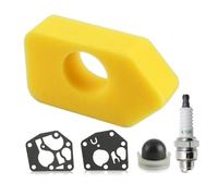 Hippotech 698369 Filtre à air avec 495770 795083 Membrane de Joint 694394 494408 Ampoule d'amorçage pour Moteur Briggs & Stratton 3,5-4,5 HP Classic Sprint Quattro