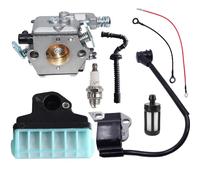 Hippotech Carb carburateur et pack de rechange de filtre à air avec bobine d'allumage pour tronçonneuse STIHL 021 023 025 MS210 MS230 MS250