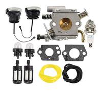 Hippotech Carburateur C1Q-S126B avec carburateur pour filtre à carburant scie à chaîne pour Stihl MS200 MS200T 020T MS 200 MS 200T Remplace 1129120 0653