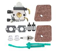 Hippotech Carburateur C1Q-S97 avec kit de Conduite de Carburant Filtre à air pour STIHL FS38 FS45 FS46 FS55 KM55 HL45 FS45L FS45C FS46C FS55C FS55R FS55RC Coupe-Herbe Mangeur de Mauvaises Herbes